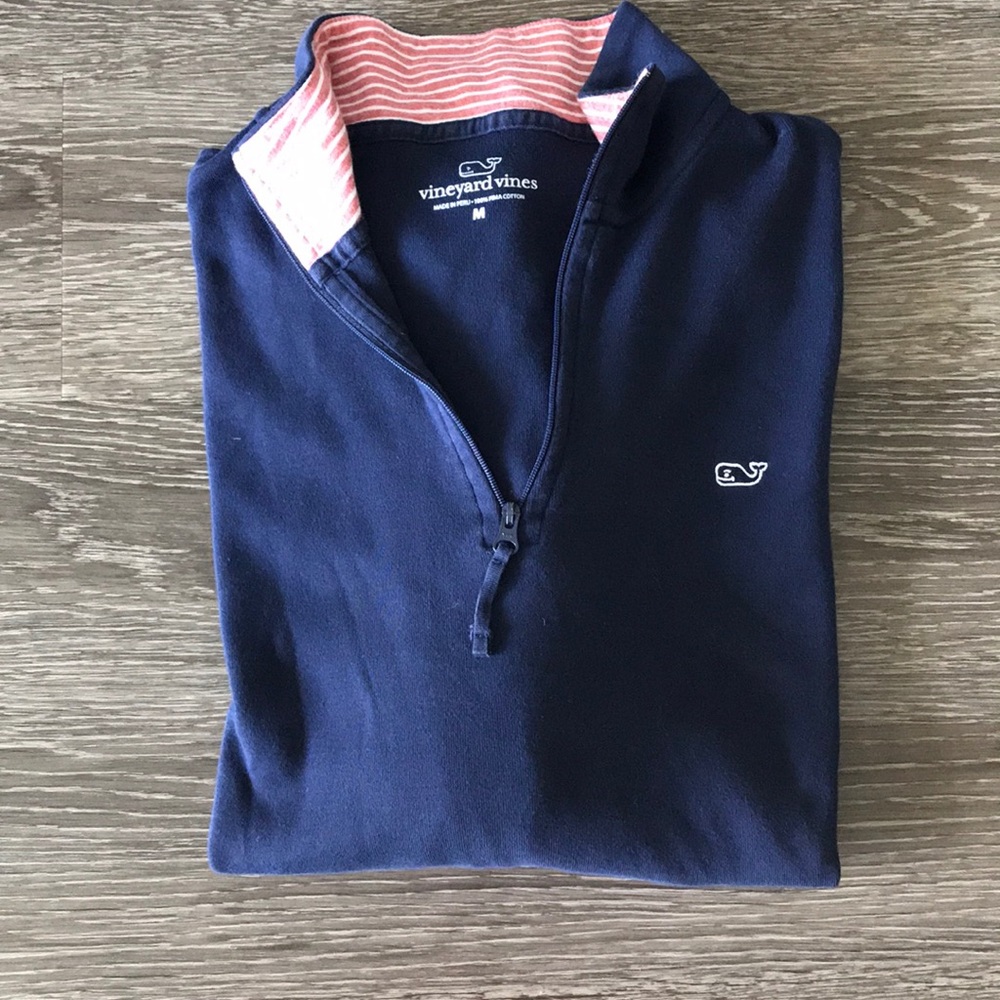 Vineyard Vines Navy 1/4 Zip Pullover